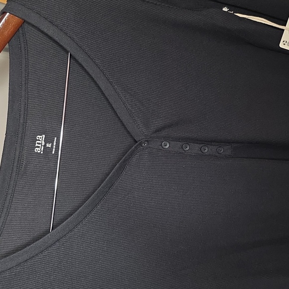A.N.A Henley Long Sleeve Tee - Picture 4 of 5
